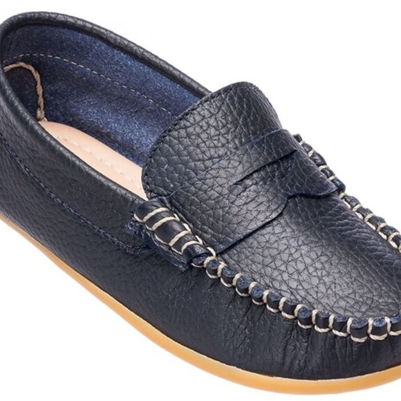 Elephantito Shoes New Elephantito Boys Alex Leather Driver Loafers
